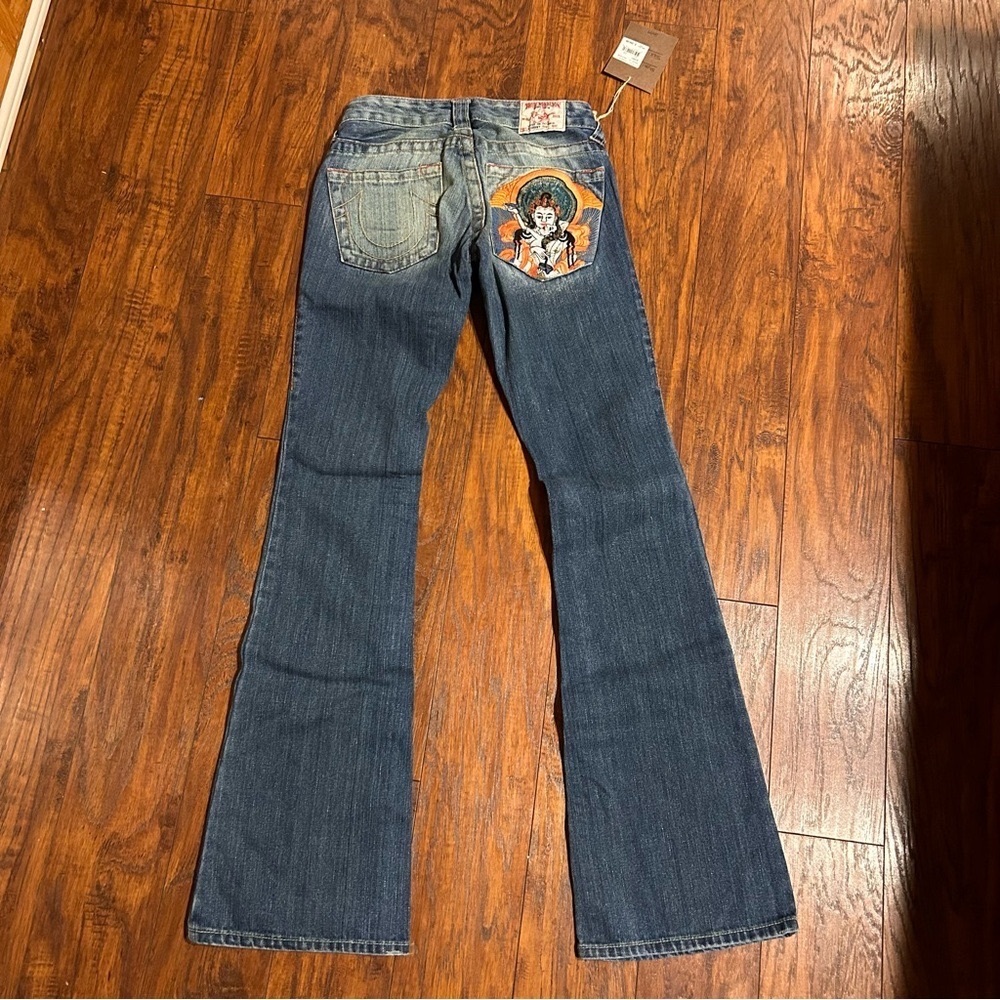 True Religion Y2K Sun Kamasutra Bobby bootcut jeans 25 - Picture 2 of 9